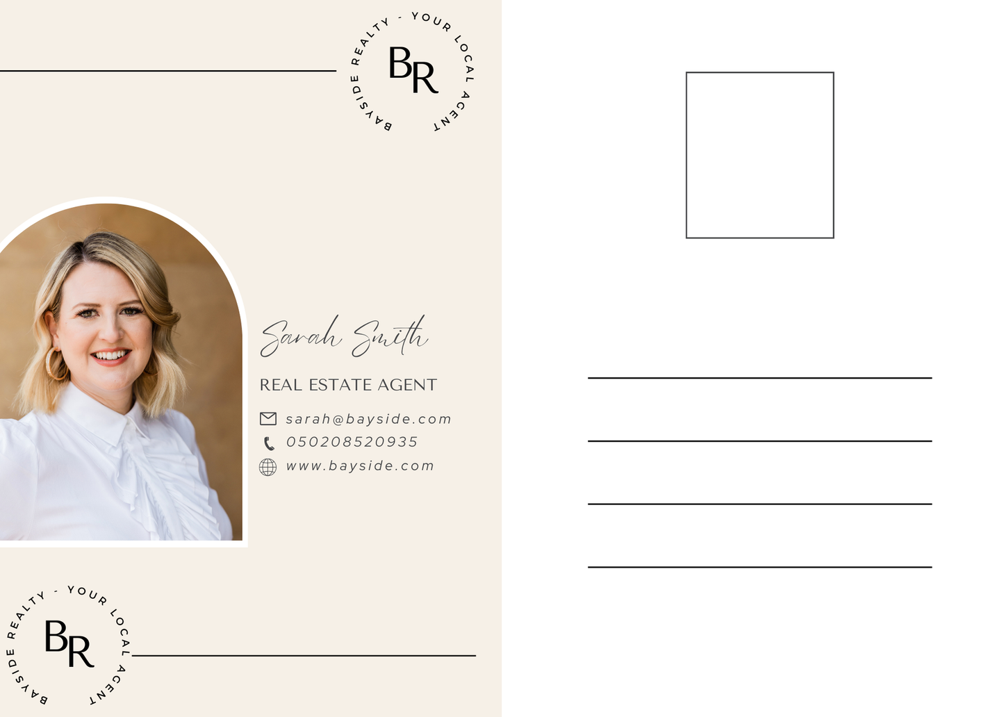 Realtor Post Cards Editable in Canva 5x7