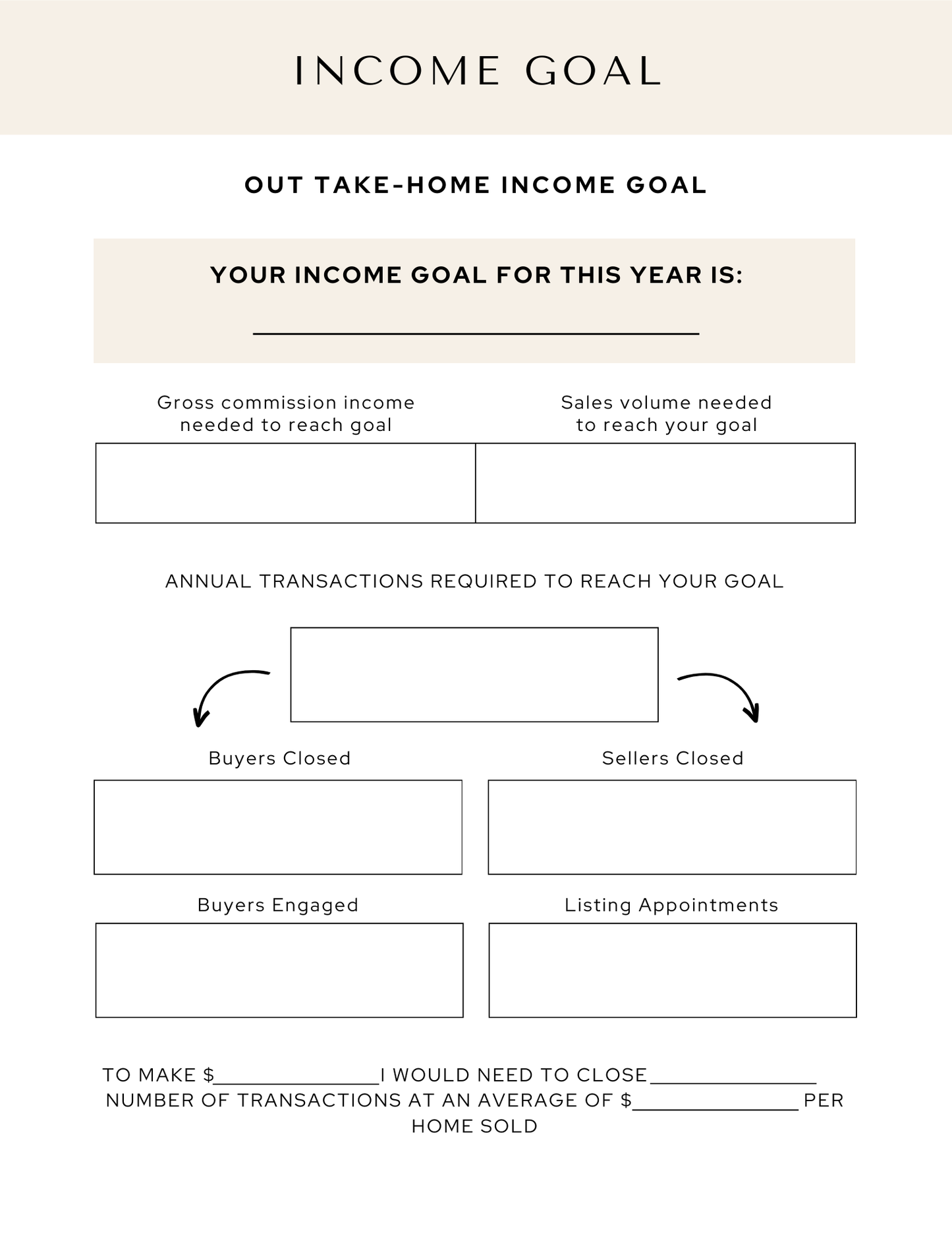 Real Estate Agent Business Plan Guide | Digital Download