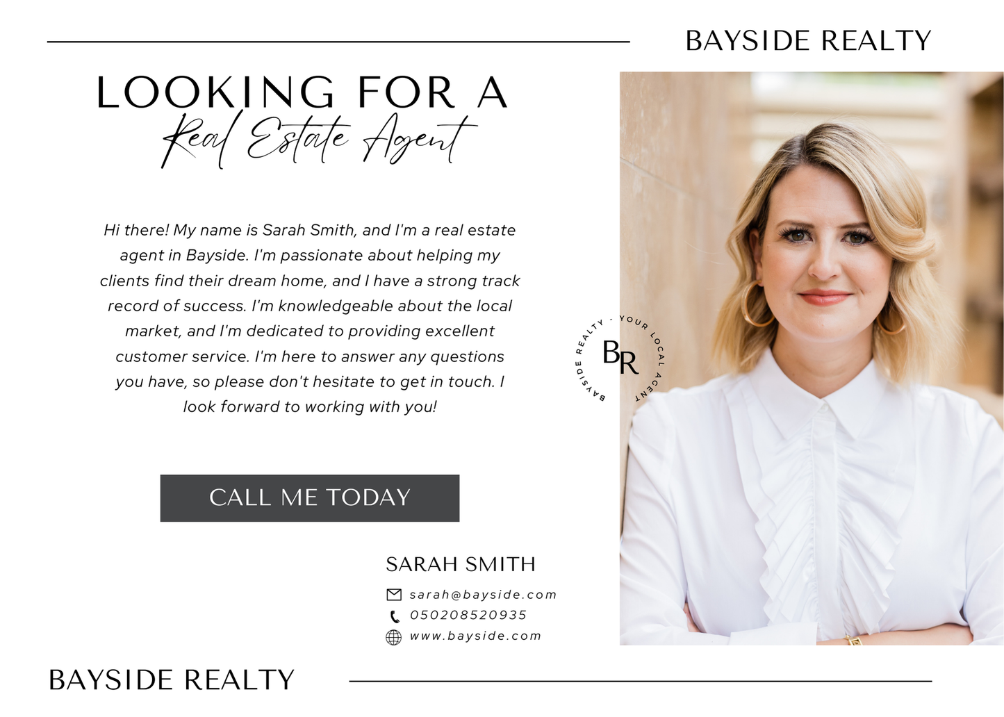 Realtor Post Cards Editable in Canva 5x7