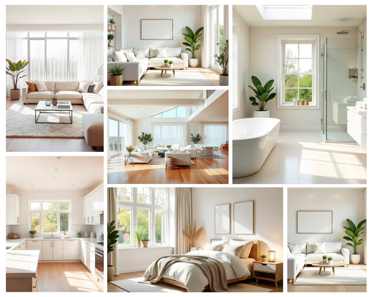 10 Interior Light & Airy Stock Photos | Real Estate Marketing Photo Bundle | Stock Home Images | 10 Premium Interiors | Real Estate Images