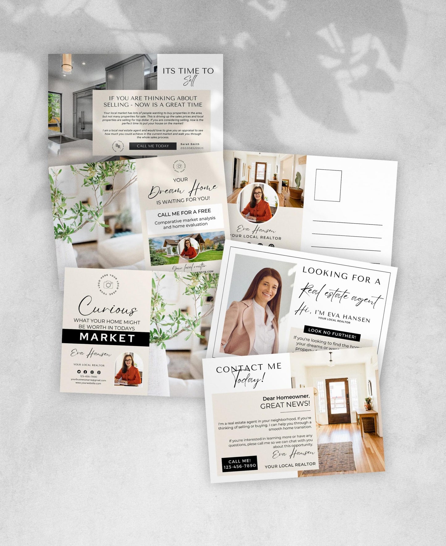 Realtor Post Cards Editable in Canva 5x7
